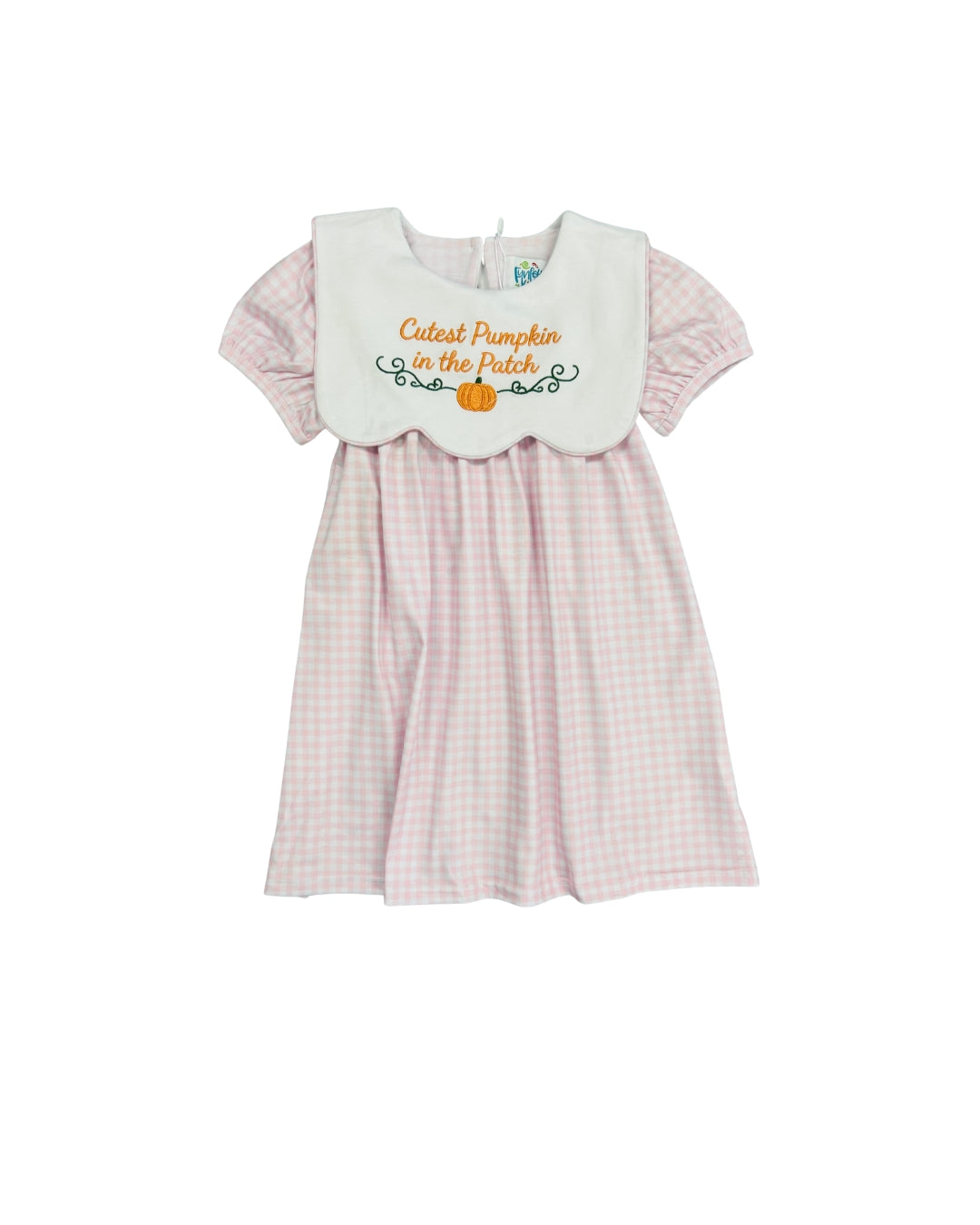 Funfetti Kids Cutest Pumpkin in the Patch Embroidered Dress