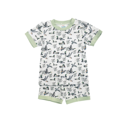 Funfetti Kids All over Duck Lounge Short Set