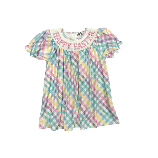 POSH Colorful Smocked Happy Easter Dress