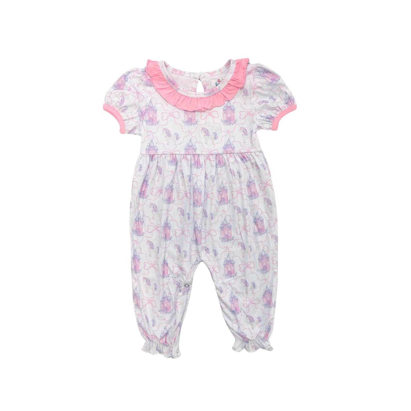 Funfetti Kids Girl Princess/Unicorn Ruffle Romper