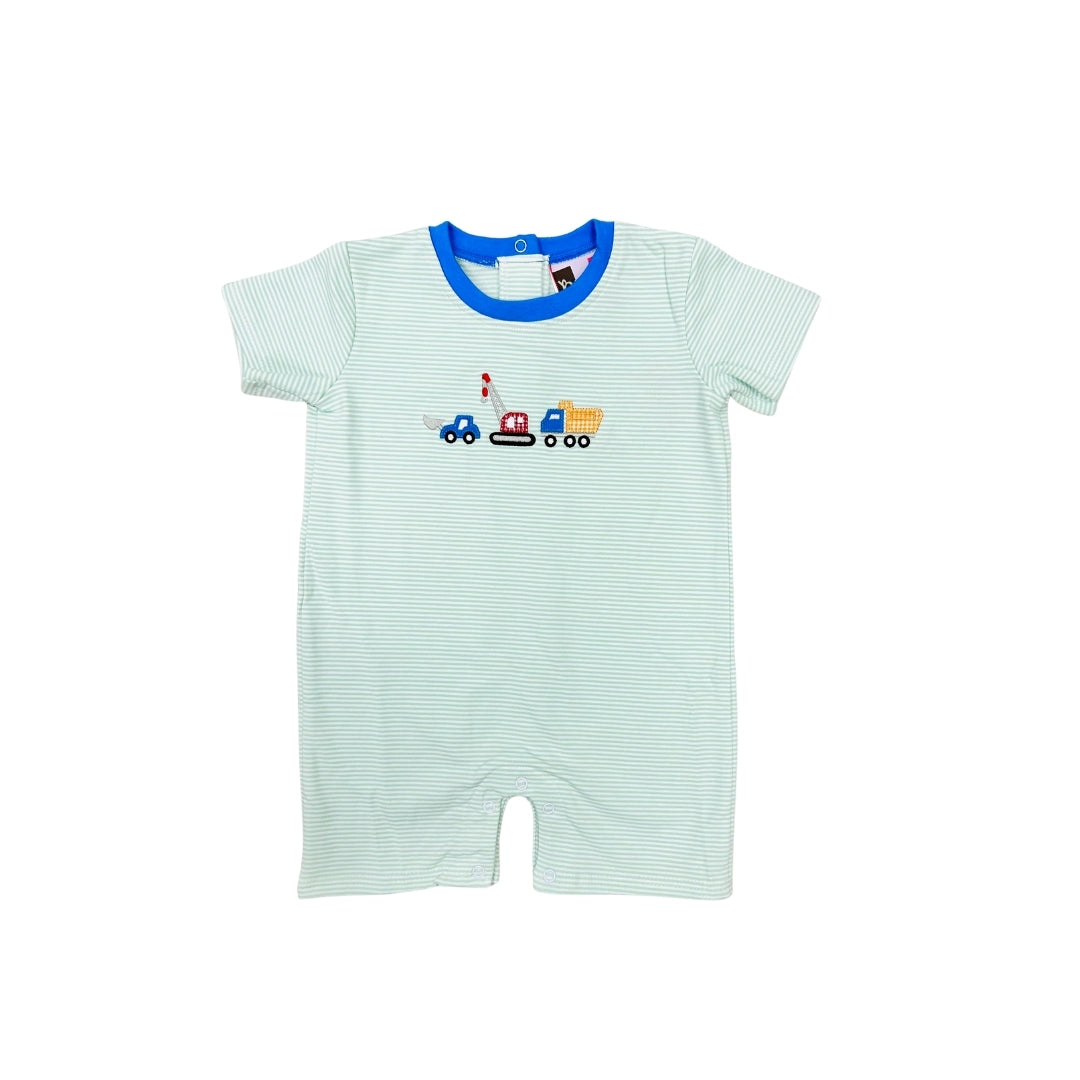 Banana Split Construction Romper