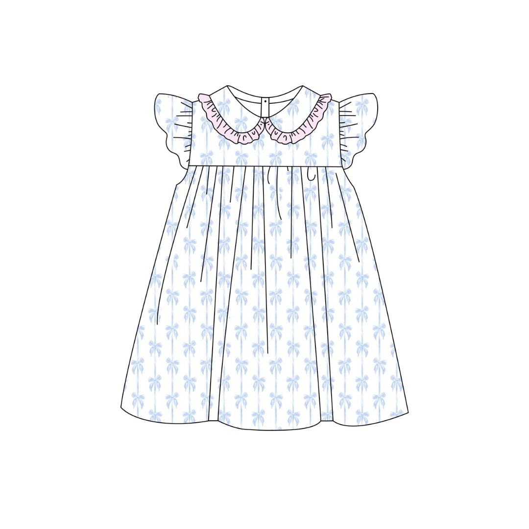 PRE ORDER - Funfetti Kids Bow/Ruffle Dress
