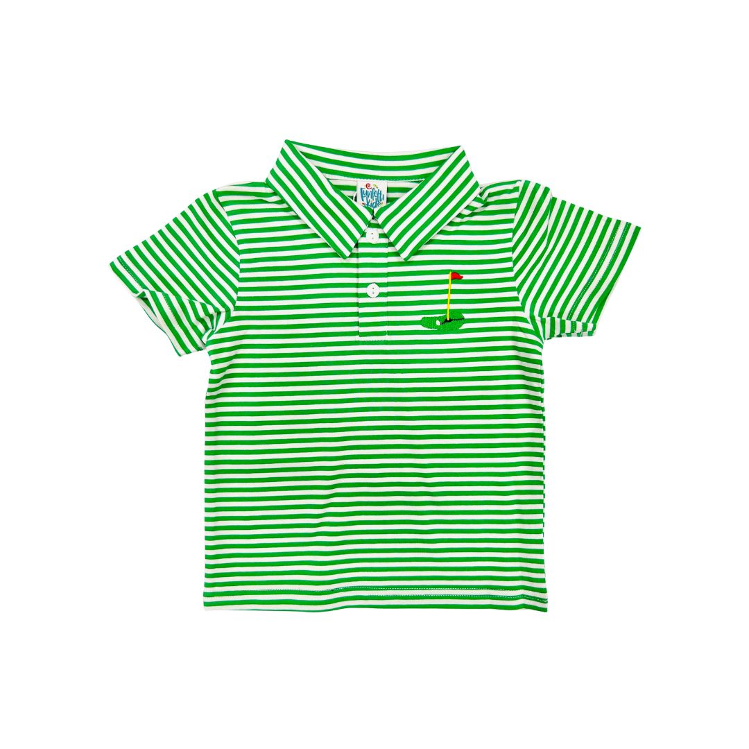 Funfetti Kids Golf Applique Polo