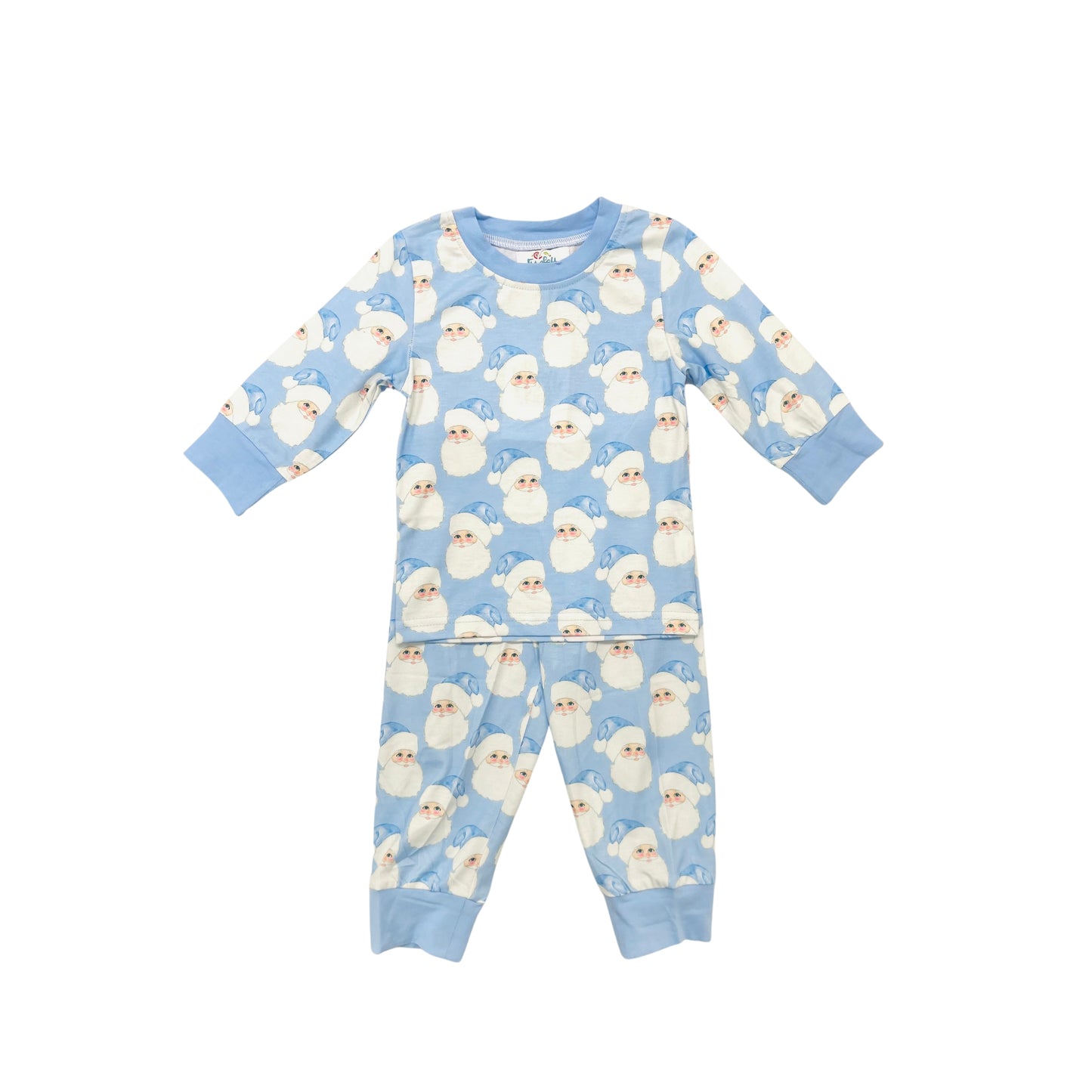 Funfetti Kids Boy Blue Santa Face Lounge Set