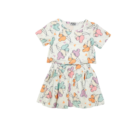POSH Mouse Balloon Skirt Set
