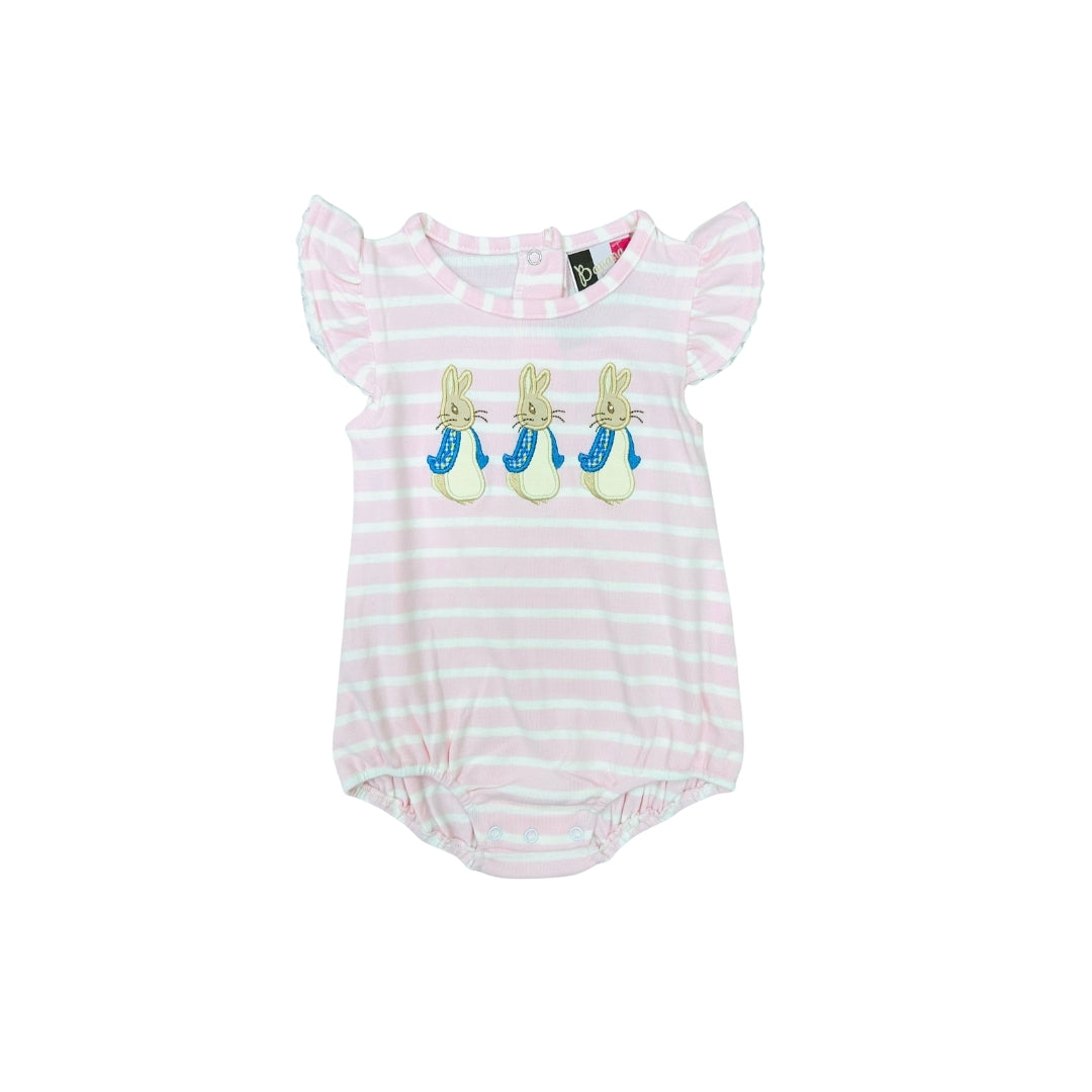 Banana Split Pink Stripe Peter Rabbit Bubble