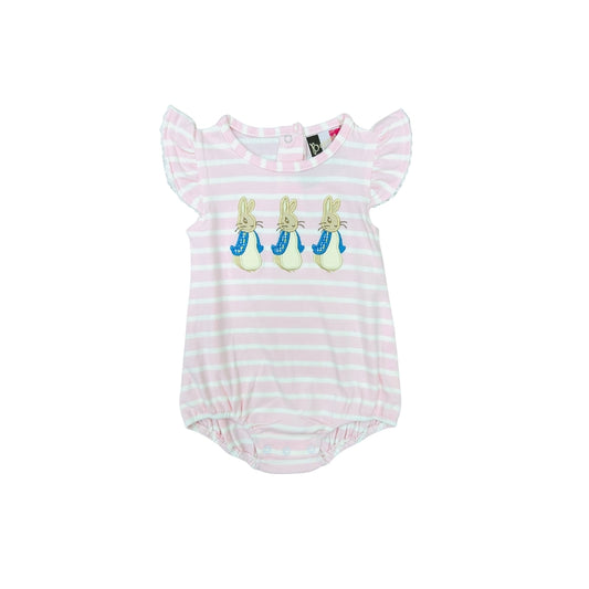 Banana Split Pink Stripe Peter Rabbit Bubble