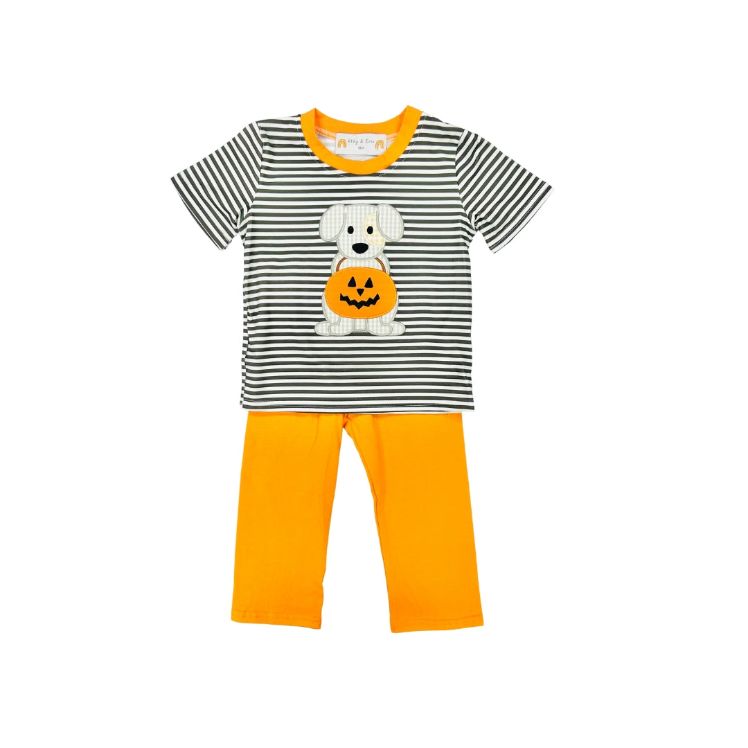 Gingham Puppy/Treat Bucket Pant Set