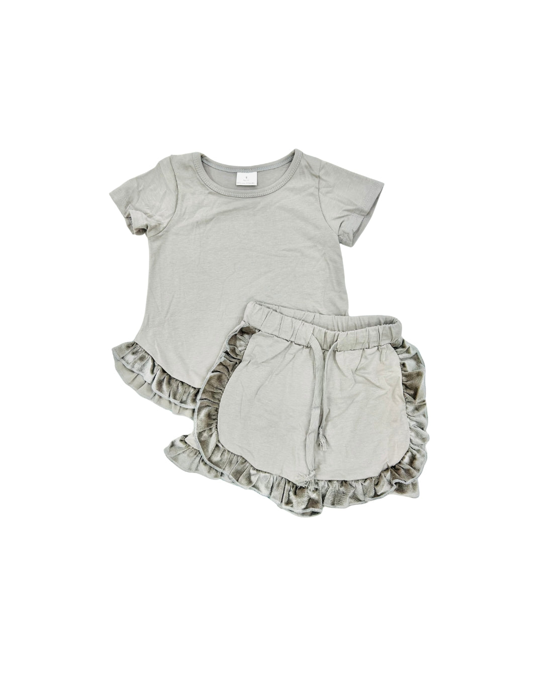Grey Velour Trim Set