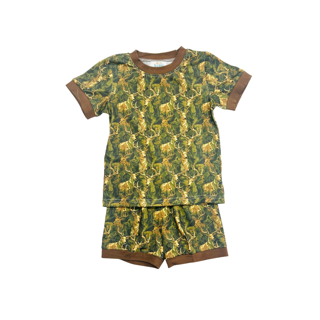 Funfetti Kids Camo/Deer Lounge Short Set