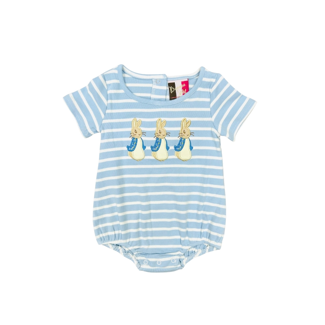Banana Split Blue Stripe Peter Rabbit Bubble
