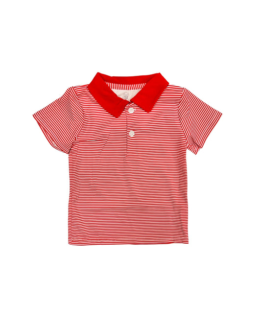 Millie Jay Red Performance Polo