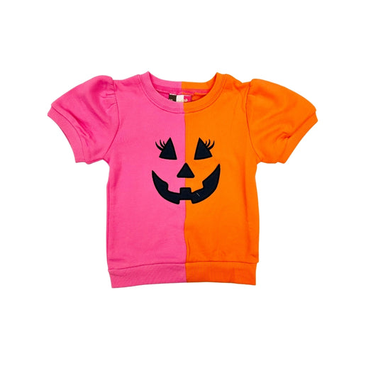 Banana Split Pink/Orange Jack O Lantern Shirt