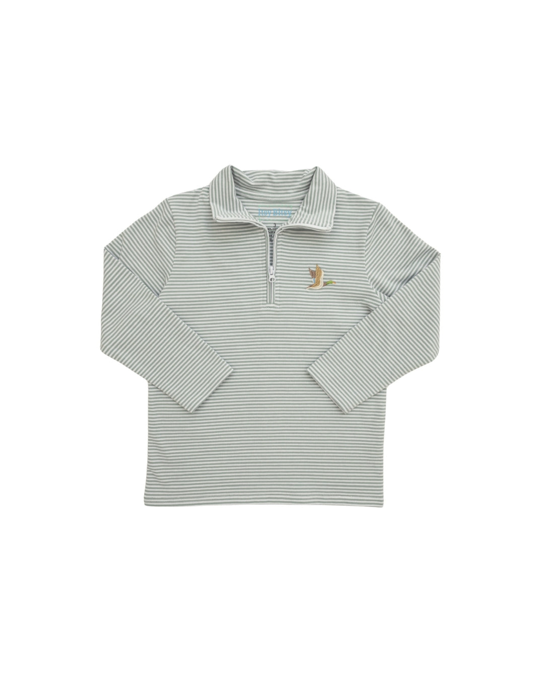 Itsy Bitsy Mallard Stripe Zip 3/4 Pullover