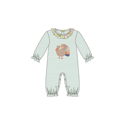 PRE ORDER - Funfetti Kids Floral Turkey Romper