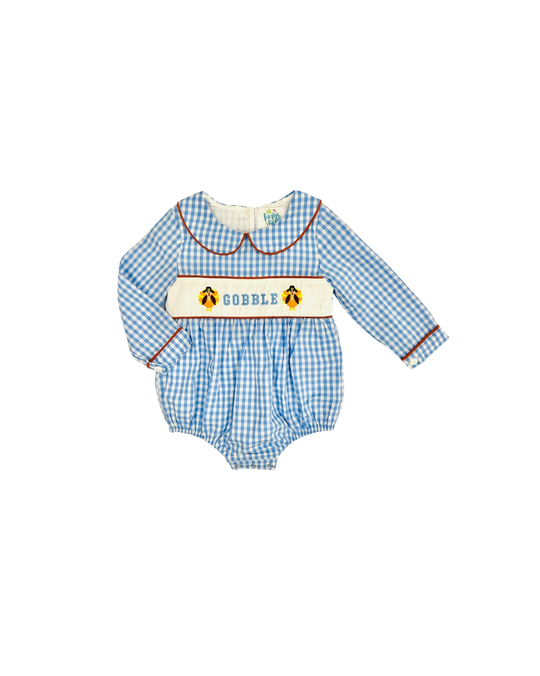 Funfetti Kids Blue Gingham Gobble Bubble