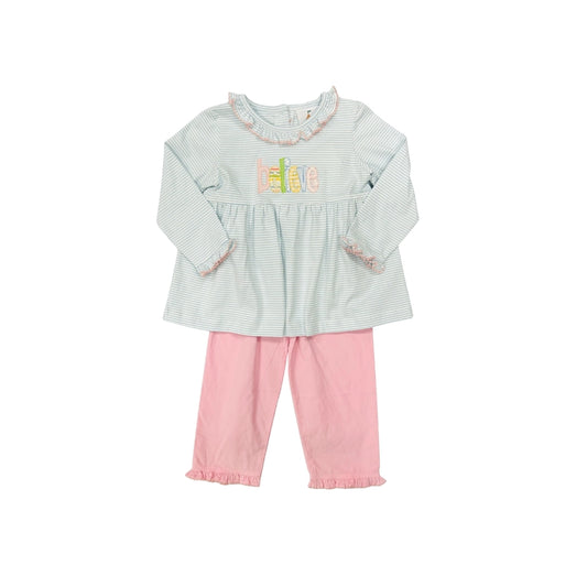 Castle & Crowns Believe Ruffle Pant Set
