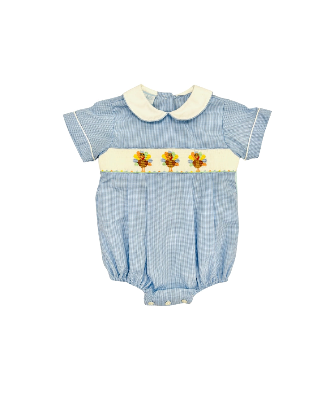 Petit Bebe Smocked Turkey Bubble