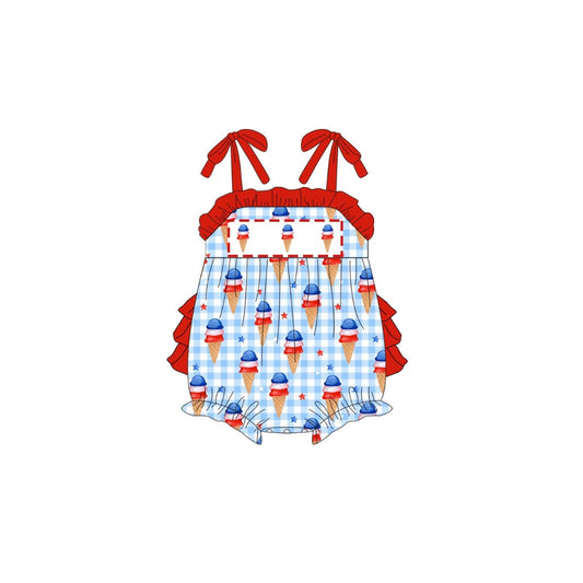 PRE ORDER - Funfetti Kids Patriotic Ice Cream Ruffle Bubble