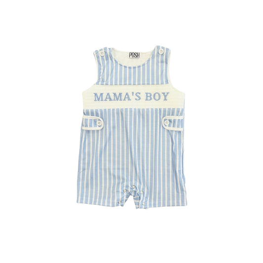 POSH Smocked Mamas Boy Striped Jon Jon