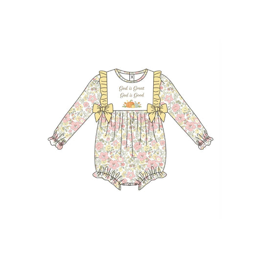 PRE ORDER - Funfetti Kids God is Great, God is Good Floral Bubble