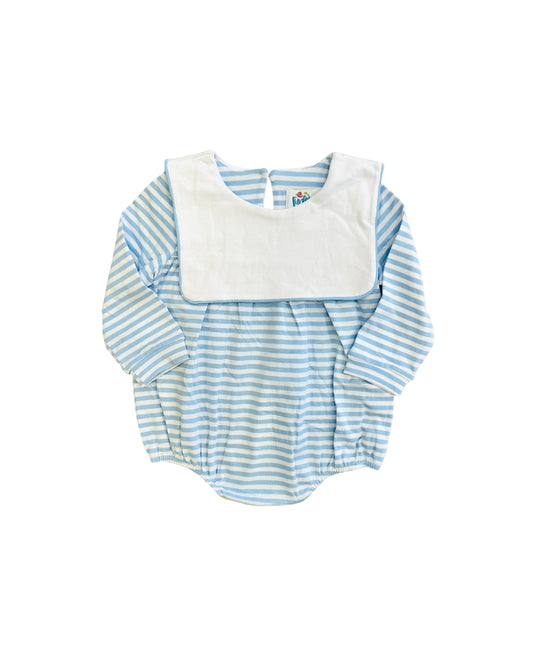 Funfetti Kids Light Blue Knit Stripe Bubble