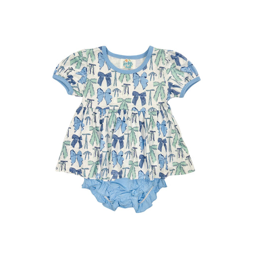 Funfetti Kids Girl All Over Bow Bloomer Set