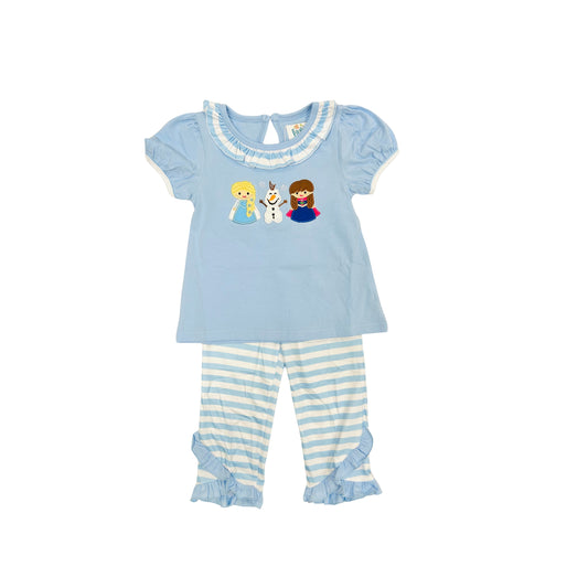 Funfetti Kids Girl Ice Queen Ruffle Pant Set