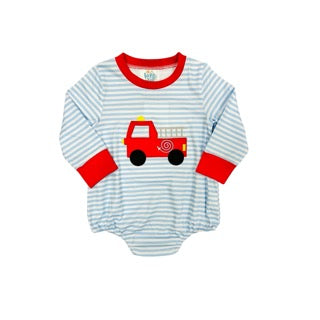 Funfetti Kids Boys Knit Fire Truck Bubble