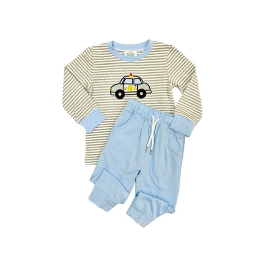 Funtasia Too Boy Knit Police Jogger Set