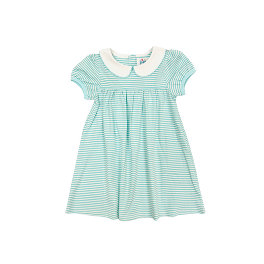 Funfetti Kids Mint Knit Stripe Dress