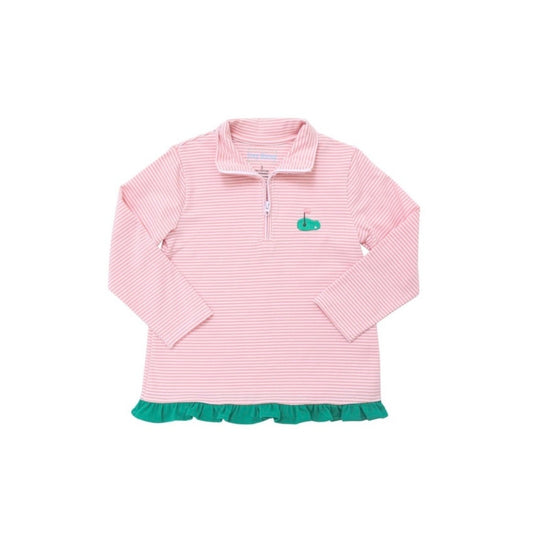 Itsy Bitsy Girl Embroidered Golf Long Sleeve Zip Up