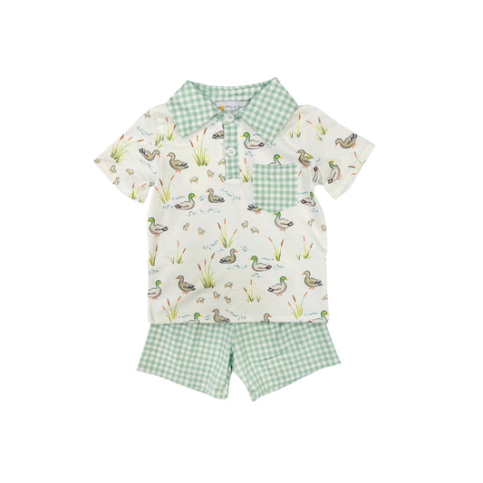 Duck/Gingham Short Set
