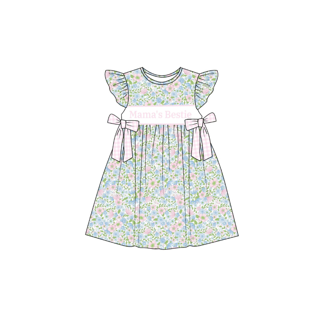 PRE ORDER - POSH Floral Smocked Mamas Bestie Dress