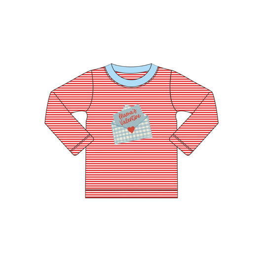 PRE ORDER - Funfetti Kids Mamas Valentine Striped Shirt