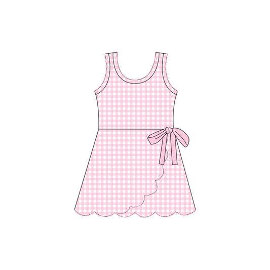 PRE ORDER - Funfetti Kids Pink Gingham Active Dress