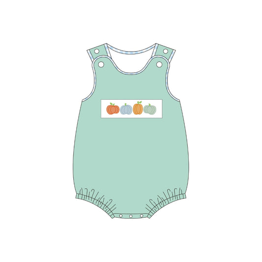 PRE ORDER - Funfetti Kids Sage Pumpkin Applique Bubble