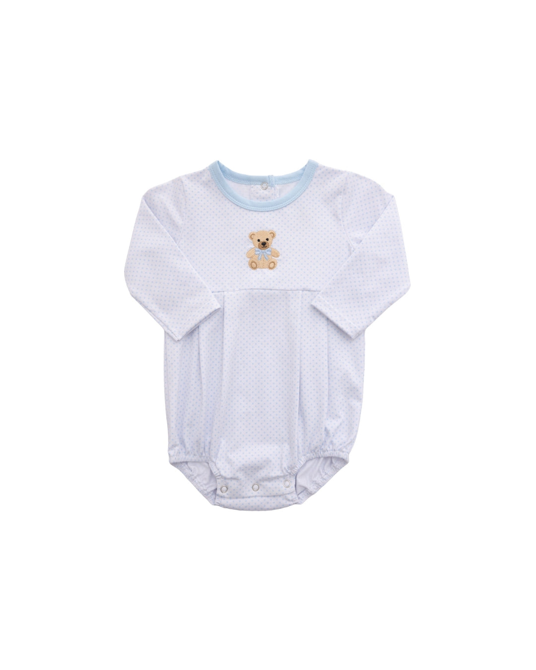 Itsy Bitsy Blue Knit Teddy Bear Bubble
