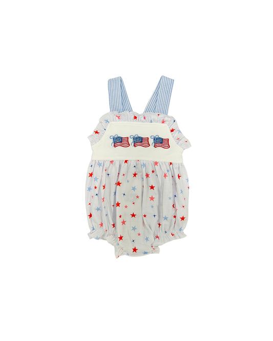 Funfetti Kids Star Print Embroidered Flag Bubble