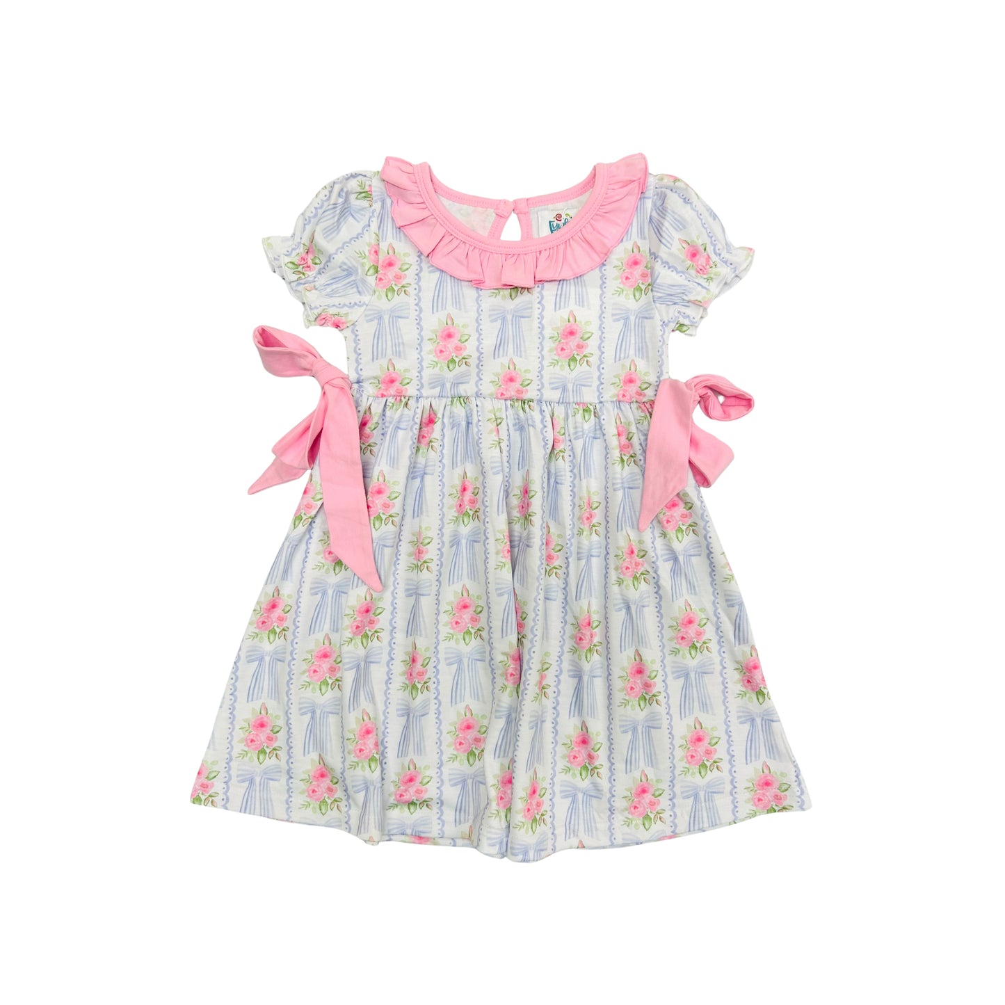 Funfetti Kids All Over Floral/Bow Dress