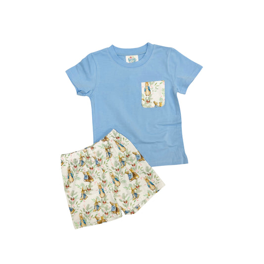 Funfetti Kids All Over Peter Rabbit Short Set