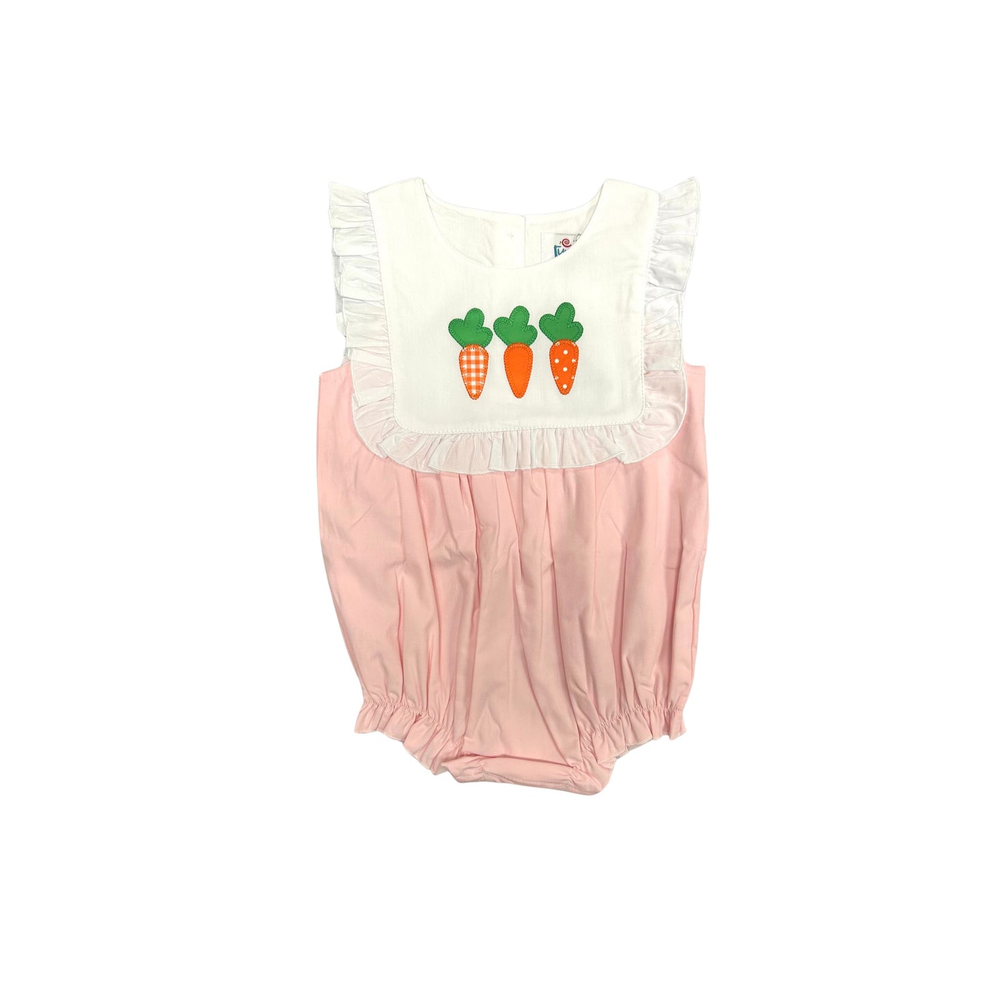 Funfetti Kids Carrot Applique Ruffle Bubble