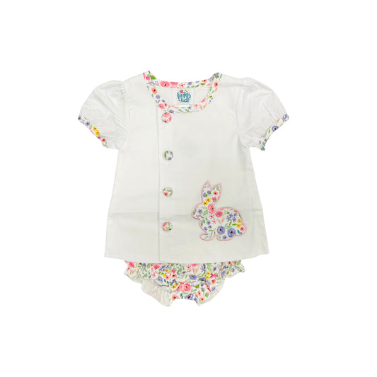 Funfetti Kids Floral Bunny Bloomer Set