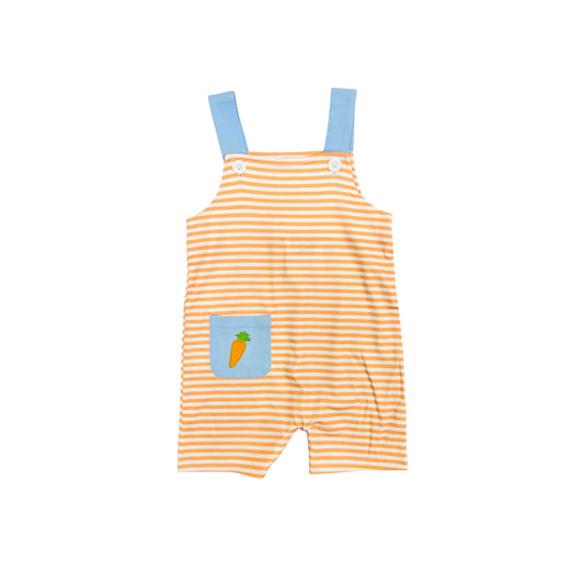 Funfetti Kids Boy Embroidered Carrot/Orange Stripe Jon Jon