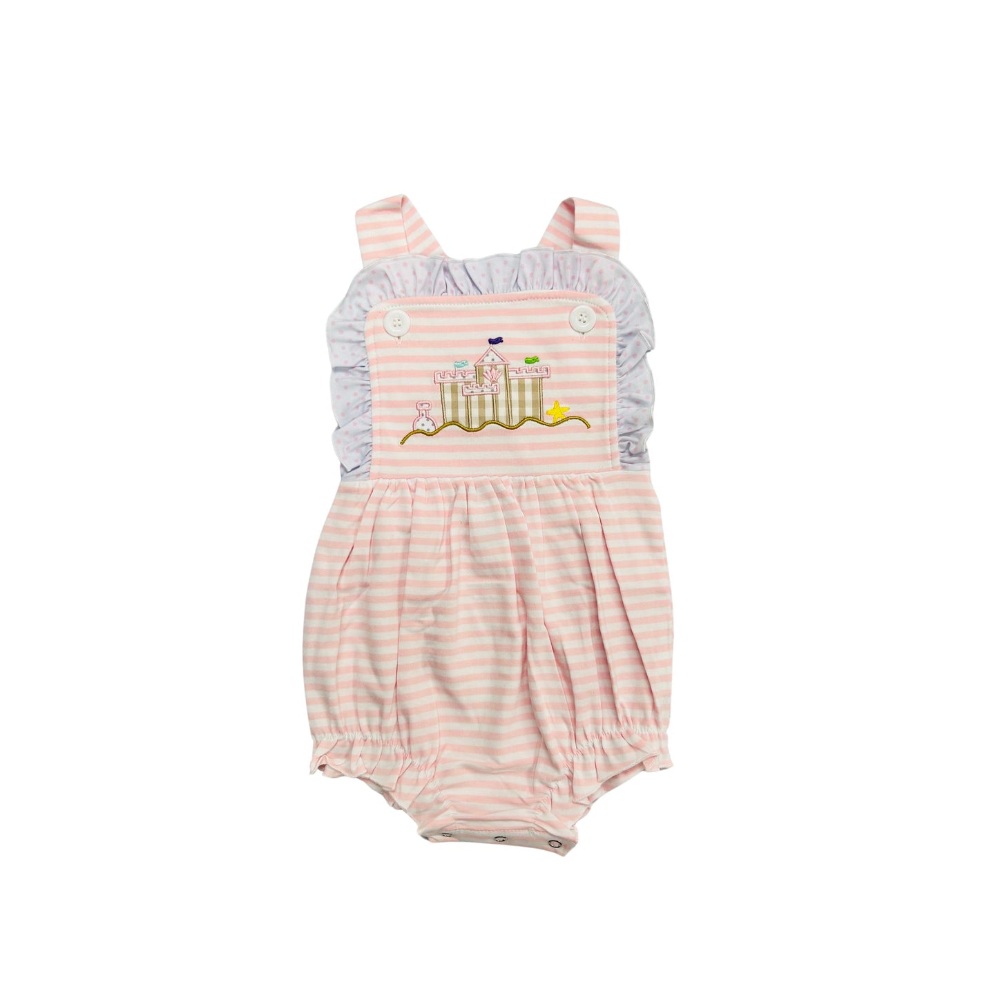 Funfetti Kids Pink Stripe Sand Castle Bubble