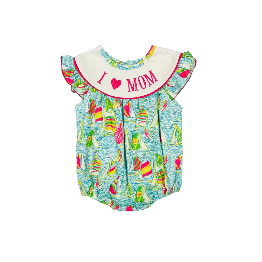 Sailboat I love Mom Bubble