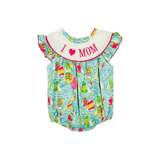 Sailboat I love Mom Bubble