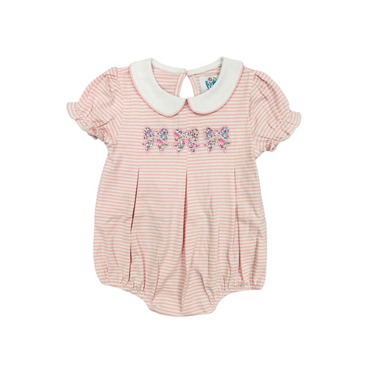 Funfetti Kids Pink Stripe Floral Bubble