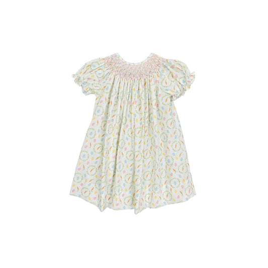 Baby Blessings Hand Smocked Spring Carrot Dress