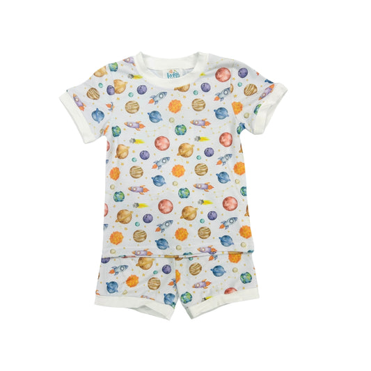 Funfetti Kids Solar System Lounge Short Set